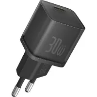 Baseus Wall Charger GaN5S, 30W, 3A, 1 x USB-C, Black P10162504113-00