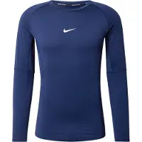 Nike T-Shirt fonctionnel 'Pro' bleu marine / blanc