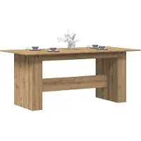 vidaXL Table de salle à manger Chêne Artisan 180x90x76 cm Bois composite