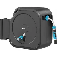 Cellfast Enrouleur automatique , 30m de tuyau 1/2'', sprinkler, raccords, ERGO XL