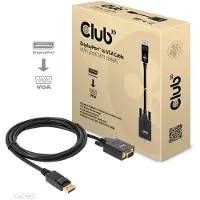 Club 3D CLUB3D CAC-1012 câble vidéo et adaptateur 2 m DisplayPort VGA (D-Sub) Noir