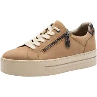 Jana - Chaussures à lacets, style sportif, couleur marron, pour le quotidien