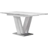 Mirjan 24 Table à manger extensible NAPUREN – béton / blanc