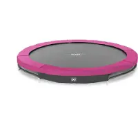 Exit Silhouette Trampoline Sportive ø244cm – Enterré – Trampoline Enterrée – Rond – pour Enfants – Rose