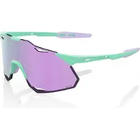 100% Unisexe, Lunettes de sport, Hypercraft XS - Soft Tact Mint - HiPER Lavender Mirror (Green, lavender matt, Violet), Violet