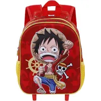 KARACTERMANIA 3d Luffy One Piece 31x26x11 Cm 9l Wheeled Backpack Doré Enfants