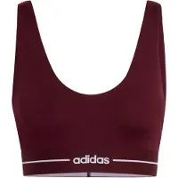 Adidas Soutien-gorge de sport 'Hyperglam' rouge foncé / blanc