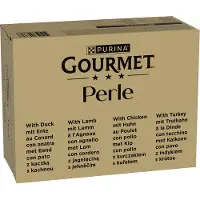 Gourmet Jumbopack Perle 96 x 85 g - canard, agneau, poulet, dinde