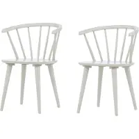 Ebuy24 Bobby chaise de salle à manger avec accoudoirs bois gris clair