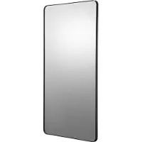 Vevor Miroir mural Miroir de maquillage Miroir de salle de bain 1219 x 762 x 25 mm miroir rectangulaire, cadre noir en alliage d'aluminium, avec support en forme de Z