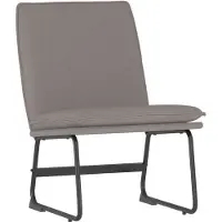 vidaXL Chaise Longue Taupe 52x75x76 Cm Tissu