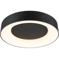 Paulmann Plafonnier , Casca, dimmable, Noir, Salle de bains, Métal, Moderne