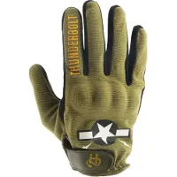 Helstons Thunderbolt Perforated Leather Gloves Vert 12 Homme