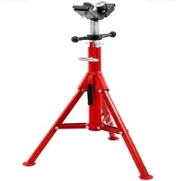 Vevor Support Chandelle À Tuyaux -- 2500 Lbs Hauteur 81cm À 140cm Avec Tête De Tuyau En V 2 Transferts De Boules Et Pieds Pliables