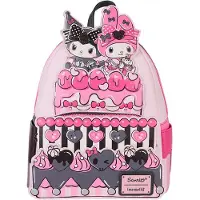 Loungefly - Plecak Sanrio My Melody i Kuromi 26cm - Funkcjonalny i Stylowy