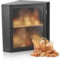 Vevor Boîte à Pain d'Angle pour Comptoir de Cuisine 2 Niveaux