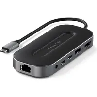 Satechi USB4 Multiport adapter 2.5G (ethernet) – Conception compacte et fonctionnelle – HDMI 2.1 jusqu'à 8K/60Hz – USB-C PD jusqu'à 100W