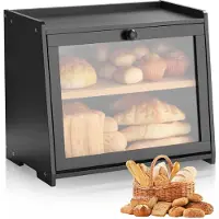 Vevor Boîte à Pain pour Comptoir de Cuisine à 2 Niveaux