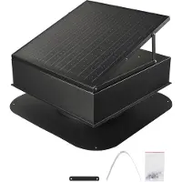 Vevor Ventilateur Extraction de Toit Solaire 35 W avec Thermostat Intelligent