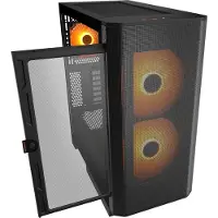 Cougar CGR-5YA6B-RGB Gehäuse Midi-Tower Airface FLO, ARGB, Schwarz