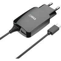 2GO 797167 USB-Netz-Ladegerät 110V-240V - schwarz