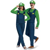 Disguise Nintendo Super Mario Luigi Elevated Classic Men Costume Bleu XS-S Enfants