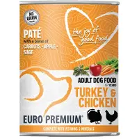 Euro Premium Adult Pâté - Dinde et Poulet - 6 x 400 g
