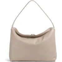 Mandarina Duck Mellow Leather Hobo Shoulder Bag Beige