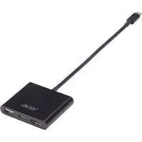 Acer - Adaptateur vidéo externe - USB-C - HDMI - noir - En vrac - pour Chromebook 11; 14; 14 for Work; 15; Chromebook R 13; Chromebook Spin 11; 13; Swift 7