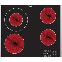 Whirlpool AKT 8130 BA hob Black Built-in Ceramic 4 zone(s)