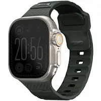 Uniq Bracelet Apple Watch 42 mm en caoutchouc FKM vert foncé