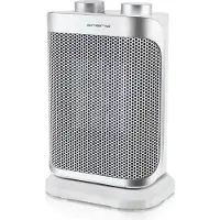 Emerio Aérotherme FH-110691.4 - pour pièces jusqu'à 15 m² - IP21 - Elément chauffant PTC - 2 niveaux de chauffage - Thermostat réglable - Oscillant - Fonction ventilateur - Protection anti-basculement