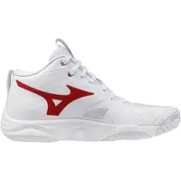 Mizuno Wave Momentum Elite Mid - blanc/rose élégance/cascade de lave, taille : 5
