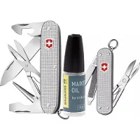 Victorinox Pioneer X, couteau suisse avec Classic et huile d'entretien
