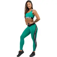 Nebbia Criss Cross Iconic Medium Support Sports Top Vert S Femme