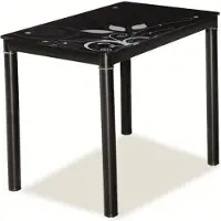 Feldmann-Wohnen Table de salle à manger / table de cuisine Damar 80 x 60 x 75 cm, couleur au choix, ornements