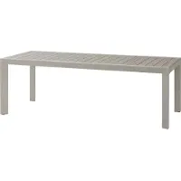 Hespéride Table De Jardin Rectangulaire Alu Evasion 8 Places Effet Bois Lin Argile -
