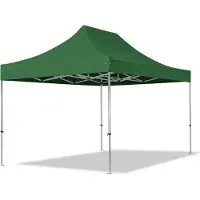 TOOLPORT 3x4,5 m Tonnelle pliante Alu, PES 800, vert foncé