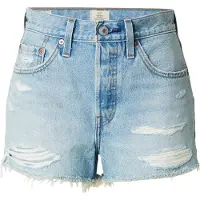 Levi's Jean '501 Original High Rise Shorts' bleu denim