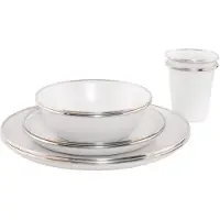 Outwell Delight 2 Pax Tableware Set Argenté