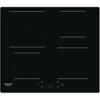 Ariston HOTPOINT - HQ5660SNE - Table de cuisson à induction - 4 brûleurs - 7200W - L60 cm - Revêtement en verre noir