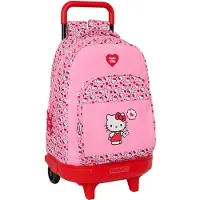 Safta Hello Kitty 33l 33x45x22cm Wheeled Backpack Rose Enfants