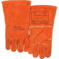 WELDAS Gant de soudeur rouge taille L 1paire WELDAS (L)