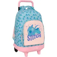 Safta Stitch Ohana 33l 33x45x22cm Wheeled Backpack Bleu Enfants