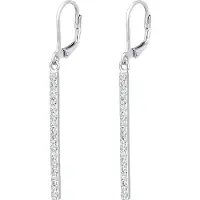 Elli Boucles d'oreilles argent / transparent