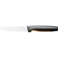 Fiskars Couteau À Tomates, Functional Form, Longueur Totale : 23 Cm, Acier Inoxydable Japonais-Plastique, 1057543