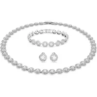 Swarovski Parure de bijoux 'Angelic' argent / transparent