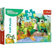 Trefl 18265 Puzzle 30 Treflik Family à l'étang