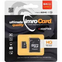 IMRO 4/16G ADP carte mémoire 16 GB MicroSDHC Class 4