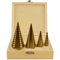GEKO Mèches métalliques étagées 4pcs 4-39mm 00465